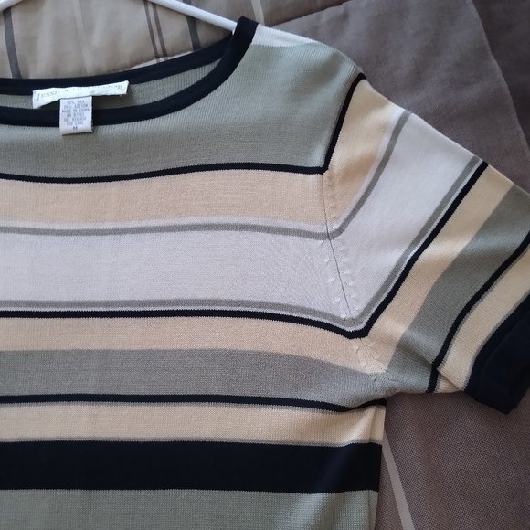 Jessica Holbrook Silk/cotton short sleeve sweater/blouse M - Picture 3 of 5